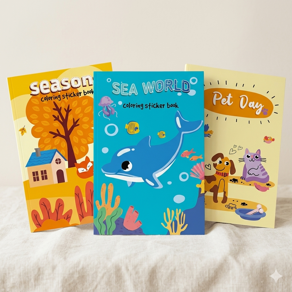 3 Cuadernos para Colorear