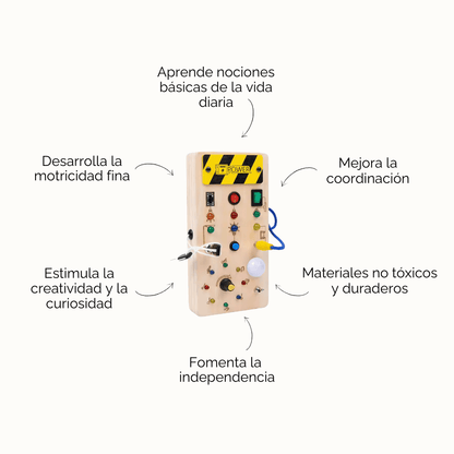 Tablero Sensorial Montessori – Diversión y Aprendizaje sin Pantallas - Floha